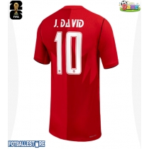Canada Jonathan David #10 Hjemmedrakt Dame VM 2026 Kortermet